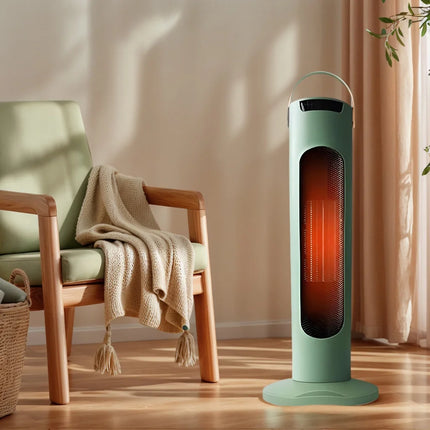 2000W Vertical Heater with Digital Display Ceramic Heater Fast Heating Portable Heater for Indoor Use Bedroom Home Office