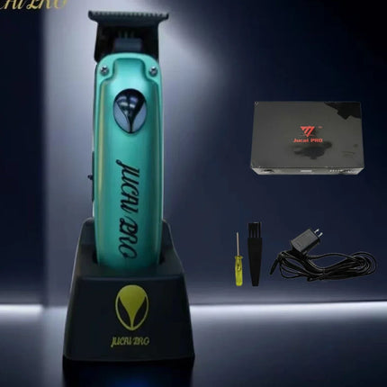 JUCAI JP02 Ttrimmer for Men DLC T-Blade Brushless Motor 7200RPM with Base Charger Hair Trimmer Professional Hair Cutting Machine