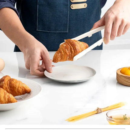 Silicone Grill Tongs Non-Stick Food Bread Clip Heat Resistant BBQ Salad Cooking Serving Clamp Steak Pasta Clip For Kitchen