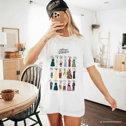 Women of Literature Shirt Literature Student Gift Teacher T-Shirt Empowerment Gift for Writer Book Club Gift Book Lover Literary