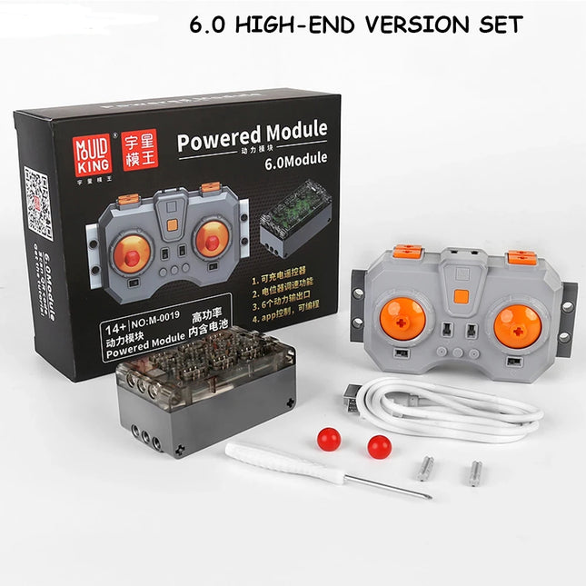 Mould King MOC Power Functions Technical Parts M L XL Servo Motor Electric Remote Control Battery Box Blocks Gift for Kids