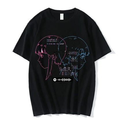 Anime Serial Experiments Lain T-Shirt Men Women Graphic T Shirts Unisex Iwakura Manga Girl Sci Fi Short Sleeve Tee Tops 62463