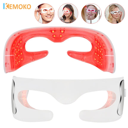 Red Light Theraphy Eye Massager Eyecare Glasses Eye Fatigue Relaxing Dark Circles Puffiness Wrinkles Reduction Beauty Care Tools