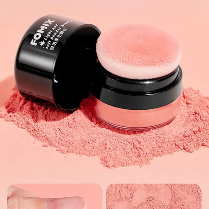 FOMIX Loose Powder Air Cushion Blush Long Last High Pigment Soft Misty Matte Face Blusher Natural Colors For Cheek
