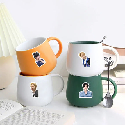 New Kpop Idols JUNGWON HEESEUNG Photo Stickers JAY JAKE NI-KI Stickers Kawaii Waterproof Photo Sticker Fans Collection Gift