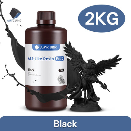 Anycubic ABS Like Pro 2 Resin 2 KG Rapid UV Curing 405nm Standard Photopolymer Resin ABS 3D Resin High Precision for LCD Printer