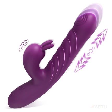 Thrusting Rabbit Vibrator for Women Vagina Dlido Vibrator G-Spot Clitoris Stimulator Female Masturbation Sex Toy for Women