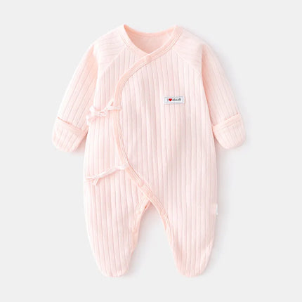 Long Sleeve Baby Onesies 2025 Baby Clothes Summer Leg-Wrapping Onesies Soft Boys Romper Cartoon Newborn Bodysuit 0-9Month