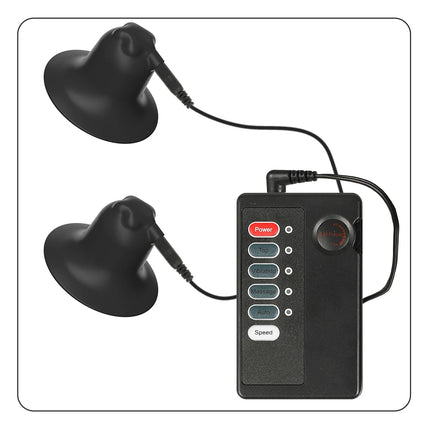 Electric Shock Nipple Suction Cup Breast Clitoris Sucker Erotic Nipple Clamps Pump Adult Game Breast-fed Sex Toys for Women Men