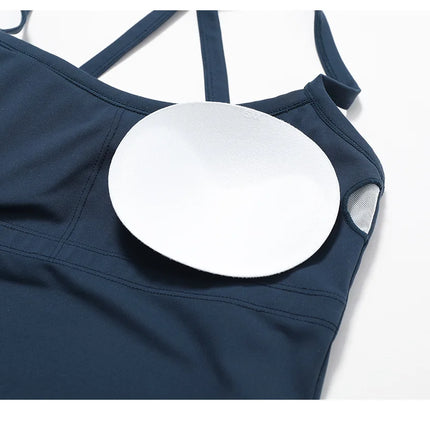 Women Cross Back Yoga Sports Bra Breathable Shock Proof Gym Workout Fitness Push up Top Yoga Running Active Sportswear Vest Bra
