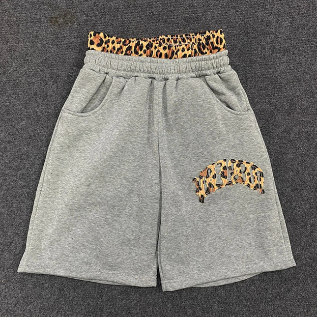 2025 lined leopard print letter embroidered street casual pants y2k, men's and women's hooded sweatshirt, new trendy brand for k
