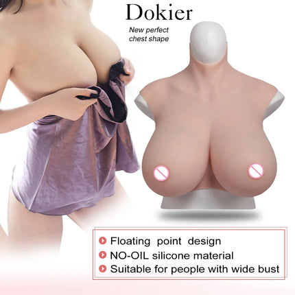 Dokier K Cup Fake Boobs Realistic Silicone Breast Forms For Crossdressing Drag Queen Shemale Crossdresser Transgender Big Boobs