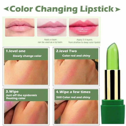 Aloe Vera Lip Balm - Temperature Activated Color Change | Hydrating Plant-Based Formula | Jelly Gloss