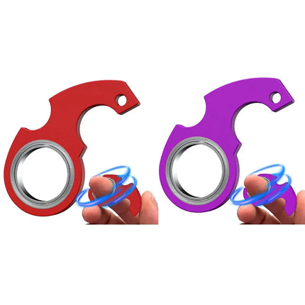 1/2/3/4Pcs Creative Keychain Fidget Spinner Stress Relief Toys For Anxiety Autism ADHD EDC Cool Stuff For Teens Adults Kids