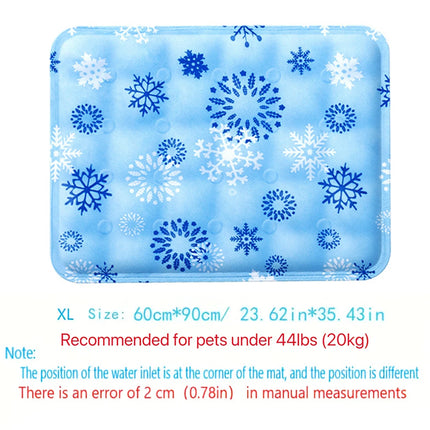 Cute Floor Mat Cool Pet Cooling Mat Self Added Water Dog Cold Bed Mat Portable Durable Pet Ice Cushion For Small Large Dogs