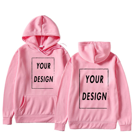 Customizable DIY Hoodie Sweatshirt - Personalize with Your Own Design Brand Logo Picture for Men & Women Casual Fashion Hoody