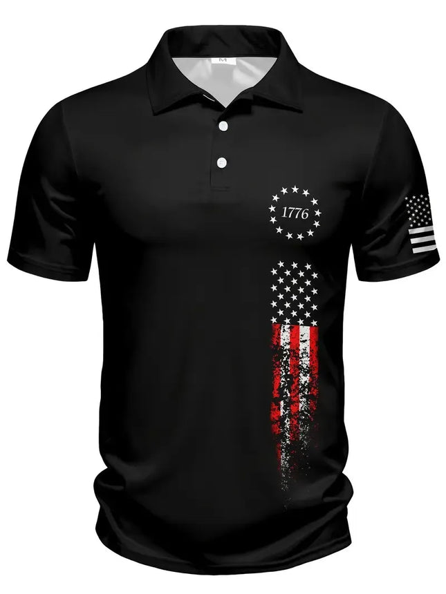 The 2025 summer new men's POLO shirt is a casual fashionable soft comfortable and breathable 3D pattern printed one