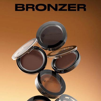 Waterproof Contouring Powder Palette Matte Finishing Bronzer Hairline Modify Nose Shadow Buildable Coverage for All Skin Tones