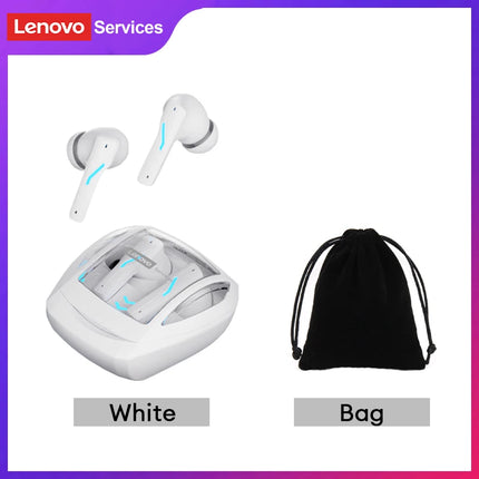 Choice Lenovo GT100 TWS Bluetooth 6.0 Gaming Earbuds Ultra Low Latency Long Endurance Wireless Headphone HD Voice Calls Earphone
