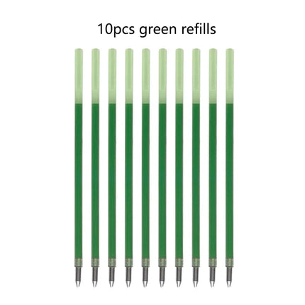 Creative 5 In 1 Erasable Gel Pen 0.7mm Blue Black Red Green Magic Refills 0.5mm Mechanical Pencil Writing Painting Stationery