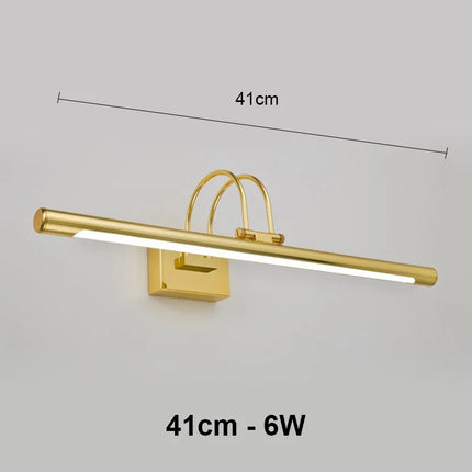 Mirror Wall Lamps Bathroom Modern Wall Lights 43CM 55CM 9W 12W Toilet Wall Mounted Lighting Fixtures Sconces Indoor Bedroom