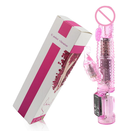 Realistic Dildo Rabbit Vibrator 12 Speed Vibrator Dual Motor Clitoral Stimulator Sex Toy G-Spot Vibrator Adult Women's Sex Toy