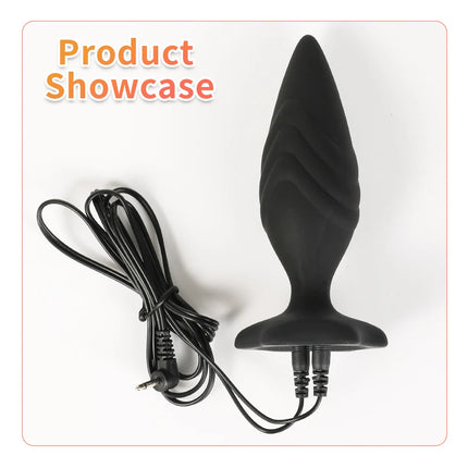 Promotion Electroshock E-stim Sex Products Electrosex Penis Ring E-stim Anal Butt Plug Electrostimulation Nipple Clamps Estim