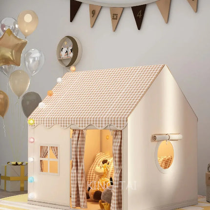 Kid Toys Tent Princess Castle Play House Cubby Children Small House Folding indoor Play tent Baby Tent Solid Frame No Light Ball