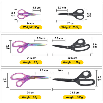 5-10inches Tailor'S Scissors Stainless Steel For Home Tailor'S Scissors Fabric Cloth Cutting Scissor Sewing Tool
