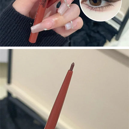 Matte Brighten Lying silkworm Eyeliner Gel Pen Waterproof Quick Drying Pink Brown Ultra fine Eye Shadow Pen Not-Smudge Makeup