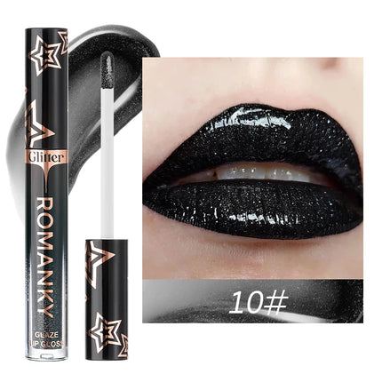 1Pc Lip Gloss Pearlescent particles shimmer Suitable for party, stage, Valentine's Day gift, daily wear