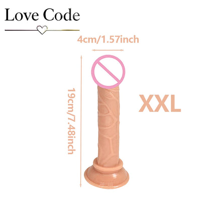 Transparent Dildo Suction Cup Jelly Dick Women Sex Toys Soft Masturbators Penis