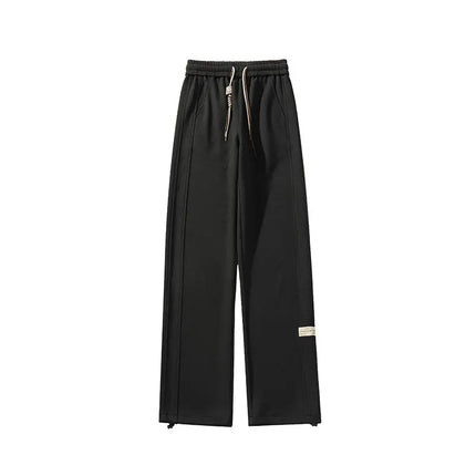 High-street Cool Pineapple Plaid Straight-leg Wide-leg Pants for Men, Casual Outdoor Party Loose Floor-length Pants