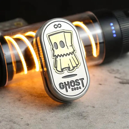 Ghost EDC Stress Relief Slider Daily-Carry Triple-Layer Magnetic Mechanical Stress Toy ADHD Anxiety Relief Toy  Adults Gifts