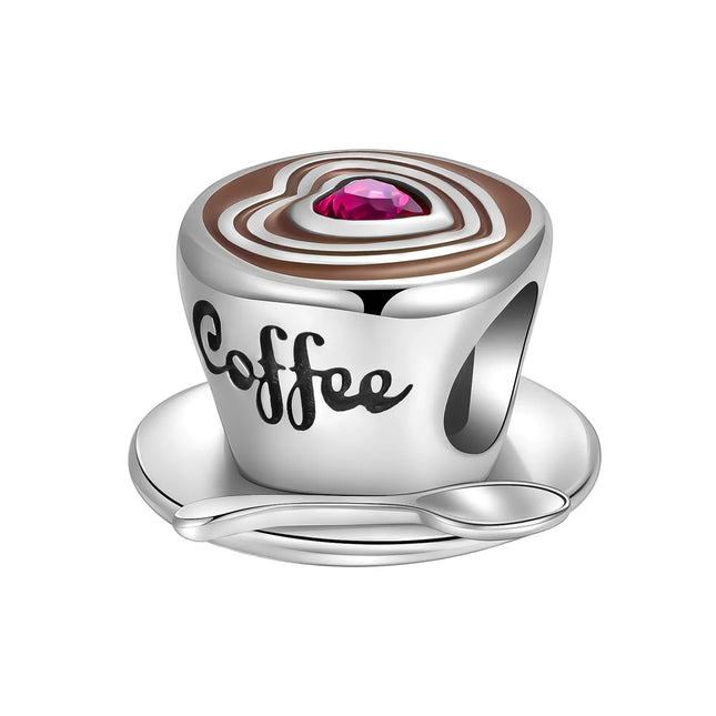 Classic 925 Sterling Coffee Cup Charms Tea Cup Beads Fit Original Bracelet Necklace Pendant Women Bracelet DIY Fine Jewelry Gift