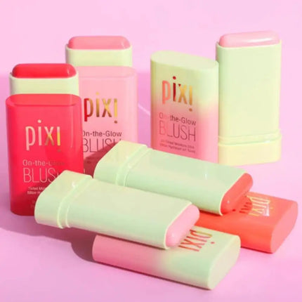 pixiBlush Cosmetic Blush Makeup Products Make Up Blusher Cosmetics Pink Blush in Bar Korean Palette Long lasting Matte Stick