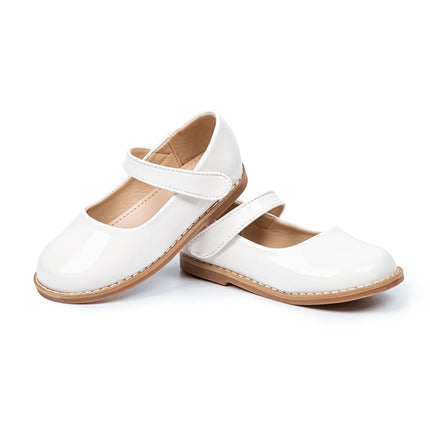 KIDSUN Black Fashion Children's Shoes Girl Formal Buckle Rubber Sole Leather Princess Dress Shoes Classic Size 21-32