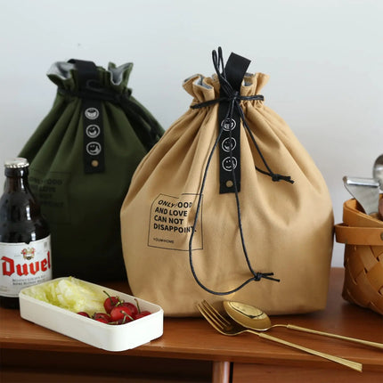 Large Insulated  Aluminum Foil Lunch Bag  Handle Bag Insulated Lunch Bag Picnic Student Bento Handbag  lunch bags for men