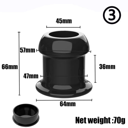 Transparent Hollow Anal Plug Set with Lids Leak-Proof Design Discreet Wear Anal Dilator Kit for Exploration Sex Toys
