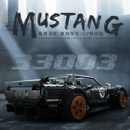 3145pcs DECOOL Ford Mustang Racing Car Building Blocks High-Tech Retro Wheels With Mini Car Bricks Toys For Boy Birthday Gifts