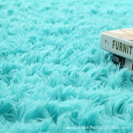 Gradient Silk Wool Bedside Rug Children's Room Living Room Bedroom Non-slip Machine Washable Not Easy To Shed Carpet