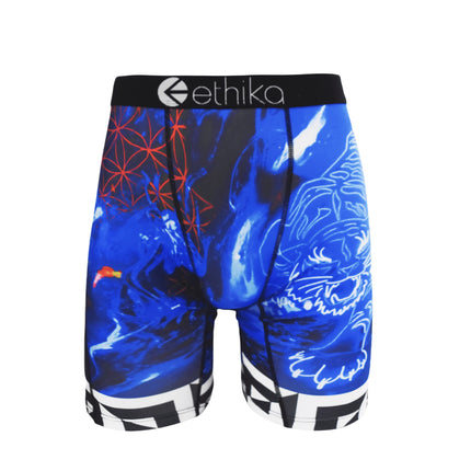 ETHIKA 1Pcs Men Underwear Boxers Breathable Mesh Crotch Man Underpants Plus Size L-3XL Mens Panties Printed Men's Boxers Briefs