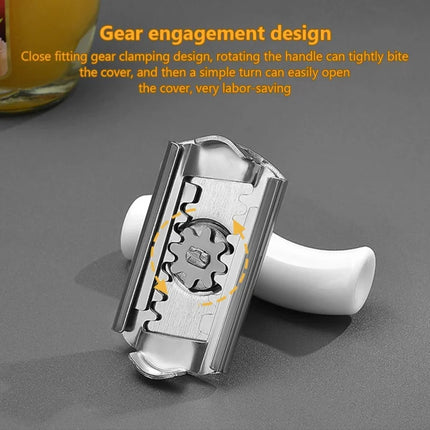 Bottle Opener Stainless Steel Can Opener Labor-saving Unscrew Lid Multifunctional Opener Home Adjustable Rotating  Kitchen Tools