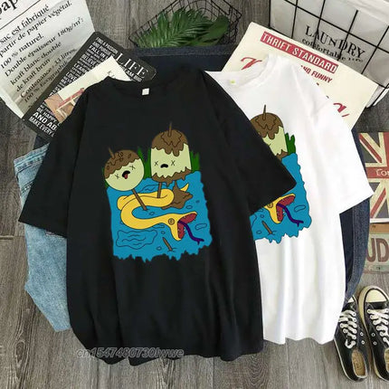Marceline And Princess Bubblegum Kawaii Shirt Funny T-shirt Gift T-shirt Streetwear T-shirt Plus Size Men/Women T-shirt 90s