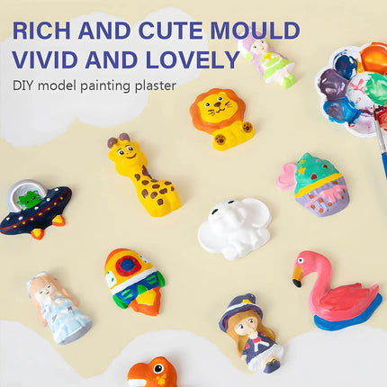 Space DIY Gypsum Kit for Kids Creative Hand Painted Dolls Toddler Coloring Toys Educational Art Craft Brain Development