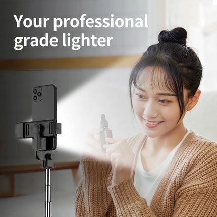 Roreta Portable Tripod Bluetooth Selfie Stick Retractable Multifunctional Phone Holde With Selfie light Wireless Remote