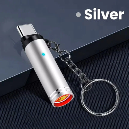 Mini Type C Mobile Phone Cigarette Lighter Air Blowing Smoking Cigarette Lighter Outdoor Safety USB C Lighter Adapter