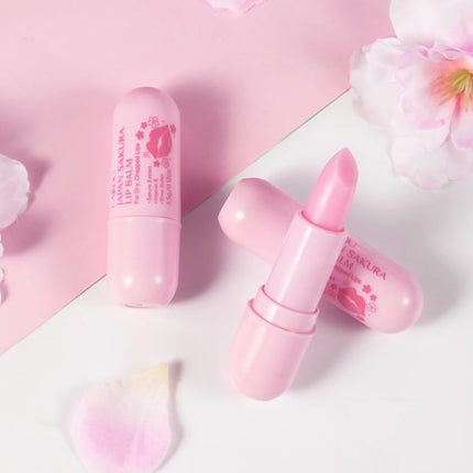 Sakura Lip Balm Nourishing Refreshing Hydrating & Moisturizing Preventing Cracking Repairing for Daily Care Lip Balm