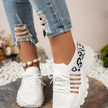 Woman shoes Leopard print sneakers lightweight and breathable women's casual sneakers sale shoes with free shipping
