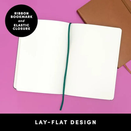 Blank Journal Notebook,,160 Pages, Medium 5.6 in x 8 in - 100 GSM Thick Paper Hardcover Journaling Notebook for Work, School, N